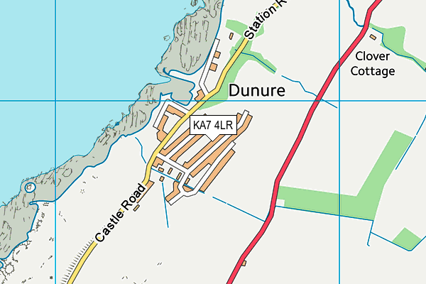 KA7 4LR map - OS VectorMap District (Ordnance Survey)