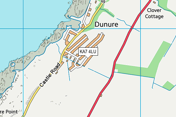 KA7 4LU map - OS VectorMap District (Ordnance Survey)