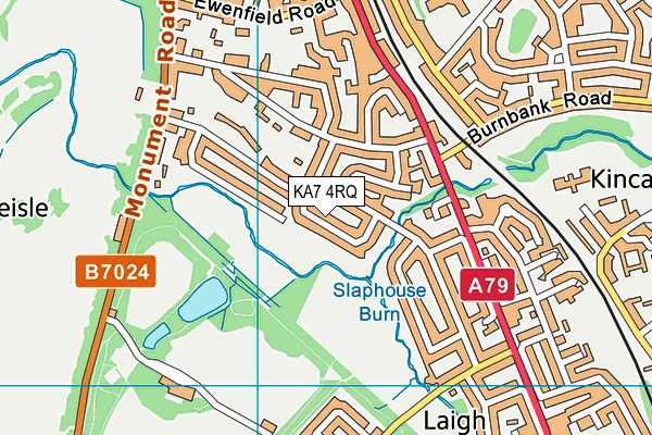 KA7 4RQ map - OS VectorMap District (Ordnance Survey)