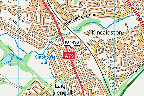 KA7 4SG map - OS VectorMap District (Ordnance Survey)