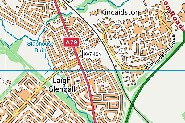 KA7 4SN map - OS VectorMap District (Ordnance Survey)