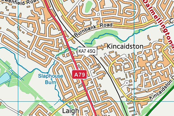 KA7 4SQ map - OS VectorMap District (Ordnance Survey)