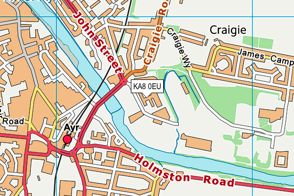 KA8 0EU map - OS VectorMap District (Ordnance Survey)