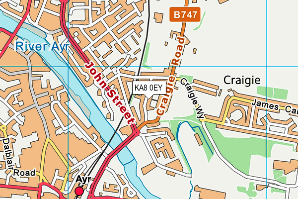 KA8 0EY map - OS VectorMap District (Ordnance Survey)