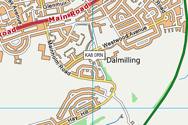 KA8 0RN map - OS VectorMap District (Ordnance Survey)