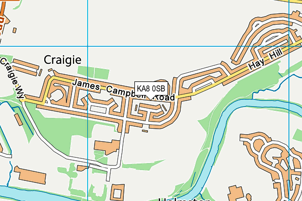 KA8 0SB map - OS VectorMap District (Ordnance Survey)