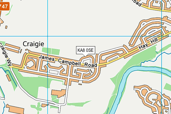 KA8 0SE map - OS VectorMap District (Ordnance Survey)