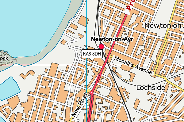 KA8 8DH map - OS VectorMap District (Ordnance Survey)