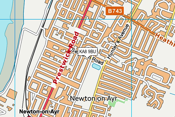 KA8 9BU map - OS VectorMap District (Ordnance Survey)
