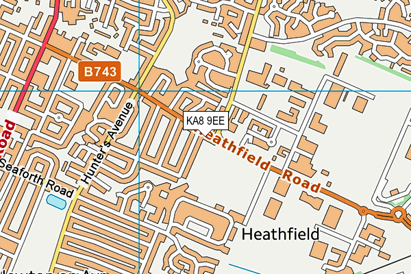 KA8 9EE map - OS VectorMap District (Ordnance Survey)