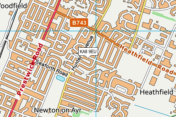 KA8 9EU map - OS VectorMap District (Ordnance Survey)