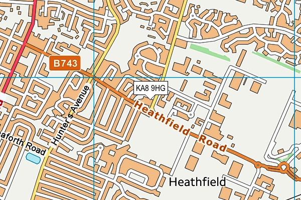 KA8 9HG map - OS VectorMap District (Ordnance Survey)