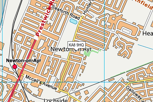 KA8 9HQ map - OS VectorMap District (Ordnance Survey)