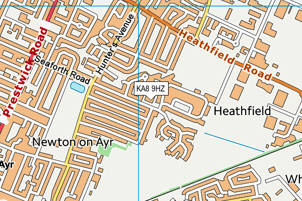 KA8 9HZ map - OS VectorMap District (Ordnance Survey)