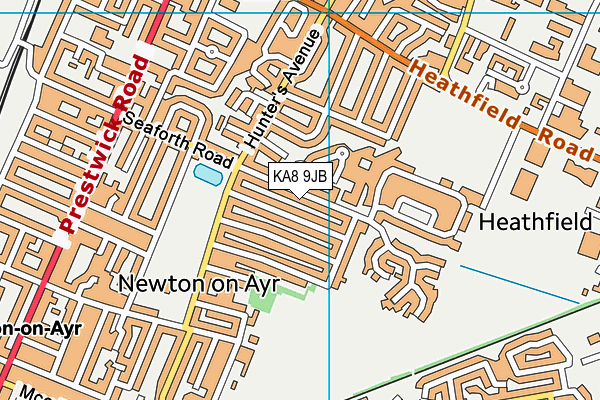 KA8 9JB map - OS VectorMap District (Ordnance Survey)