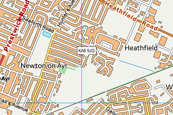 KA8 9JQ map - OS VectorMap District (Ordnance Survey)