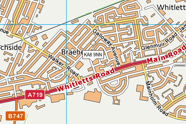 KA8 9NN map - OS VectorMap District (Ordnance Survey)