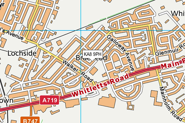 KA8 9PH map - OS VectorMap District (Ordnance Survey)