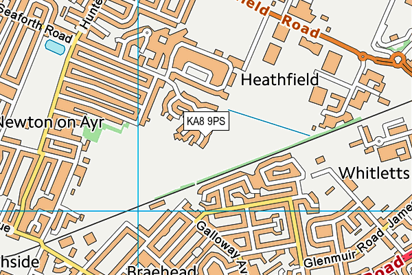 KA8 9PS map - OS VectorMap District (Ordnance Survey)