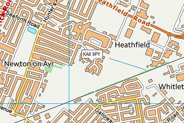 KA8 9PY map - OS VectorMap District (Ordnance Survey)
