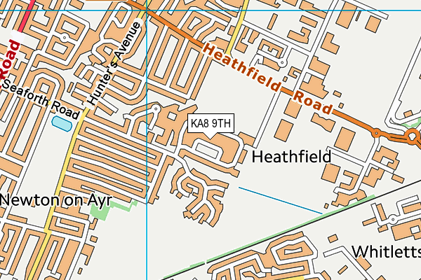 KA8 9TH map - OS VectorMap District (Ordnance Survey)