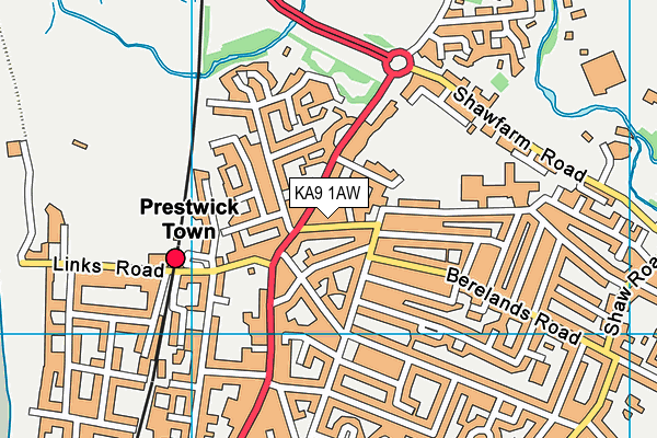 KA9 1AW map - OS VectorMap District (Ordnance Survey)