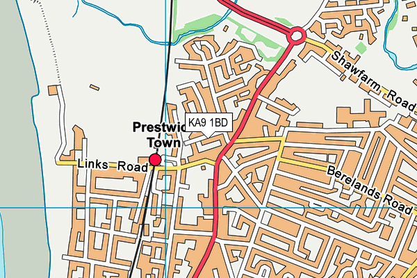 KA9 1BD map - OS VectorMap District (Ordnance Survey)