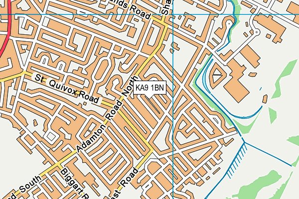 KA9 1BN map - OS VectorMap District (Ordnance Survey)