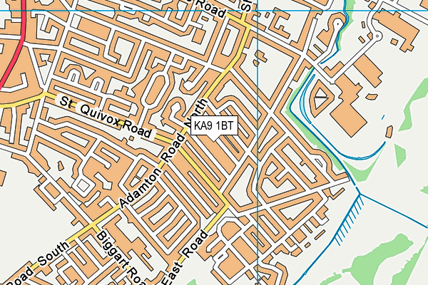 KA9 1BT map - OS VectorMap District (Ordnance Survey)