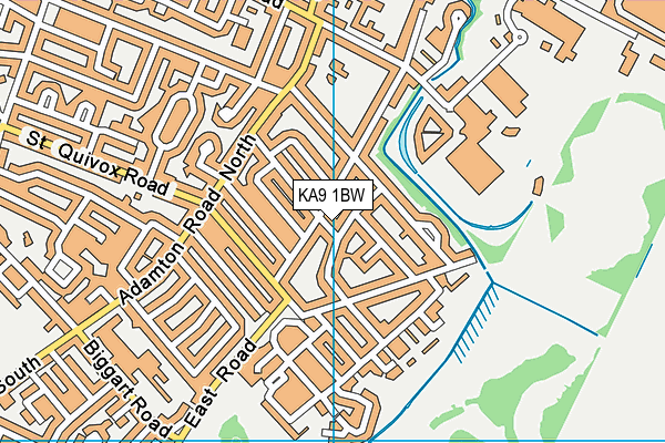 KA9 1BW map - OS VectorMap District (Ordnance Survey)