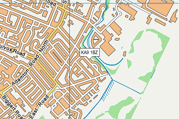 KA9 1BZ map - OS VectorMap District (Ordnance Survey)