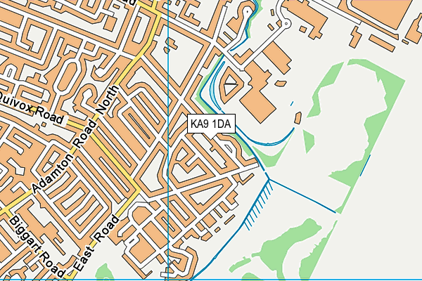 KA9 1DA map - OS VectorMap District (Ordnance Survey)