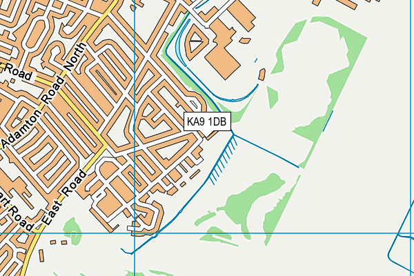 KA9 1DB map - OS VectorMap District (Ordnance Survey)