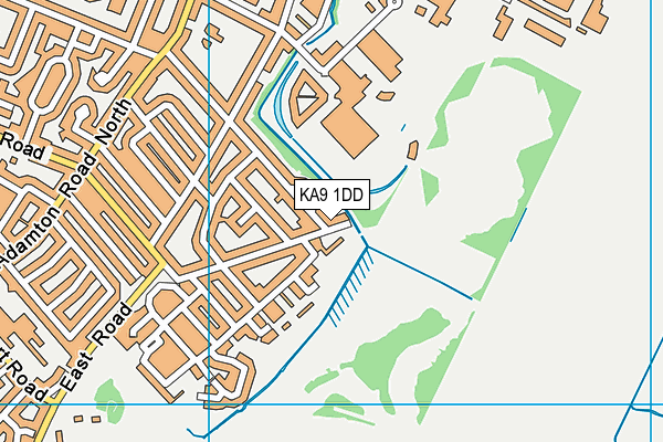 KA9 1DD map - OS VectorMap District (Ordnance Survey)