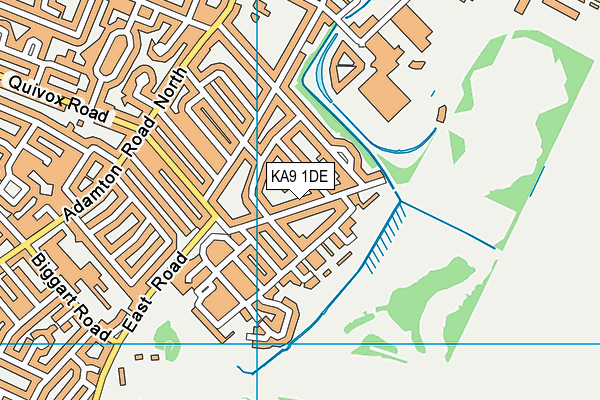 KA9 1DE map - OS VectorMap District (Ordnance Survey)