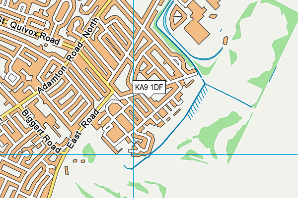 KA9 1DF map - OS VectorMap District (Ordnance Survey)
