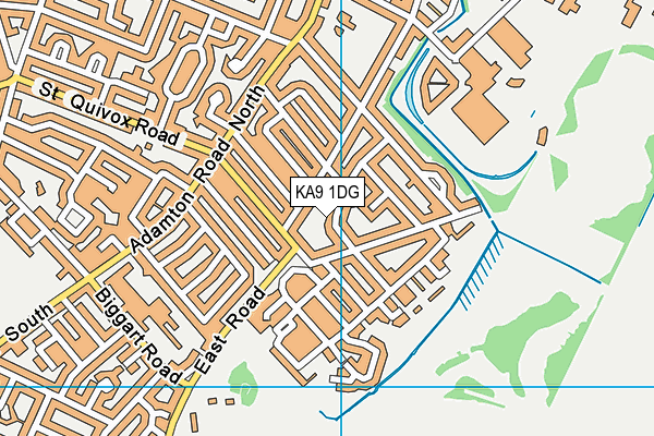 KA9 1DG map - OS VectorMap District (Ordnance Survey)