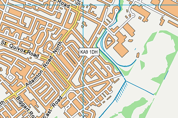 KA9 1DH map - OS VectorMap District (Ordnance Survey)