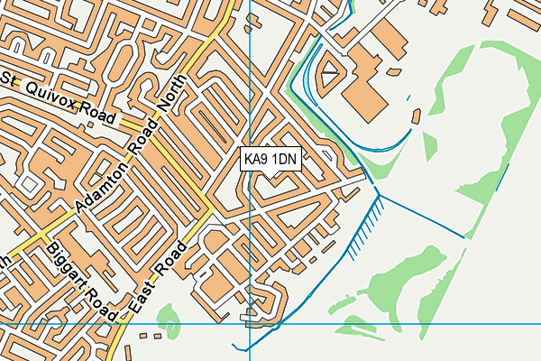 KA9 1DN map - OS VectorMap District (Ordnance Survey)