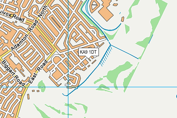 KA9 1DT map - OS VectorMap District (Ordnance Survey)