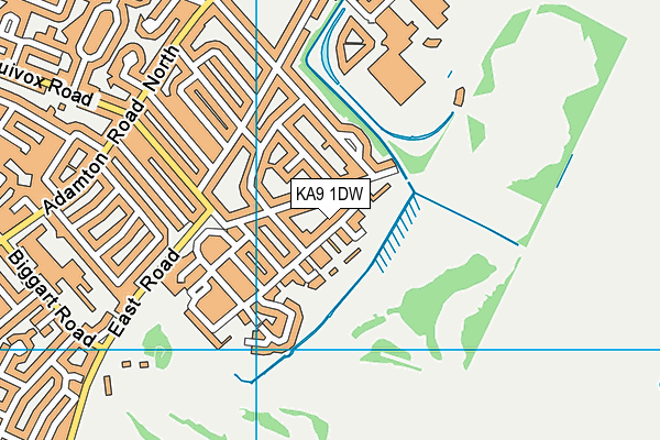 KA9 1DW map - OS VectorMap District (Ordnance Survey)