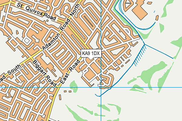 KA9 1DX map - OS VectorMap District (Ordnance Survey)