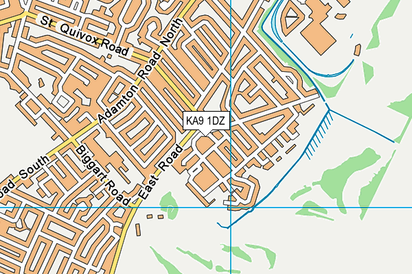 KA9 1DZ map - OS VectorMap District (Ordnance Survey)