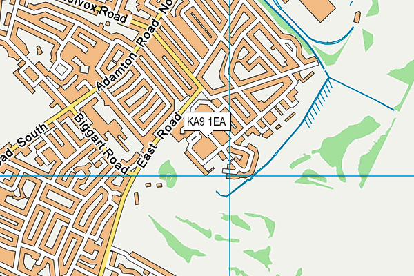 KA9 1EA map - OS VectorMap District (Ordnance Survey)