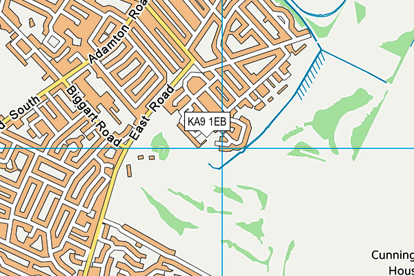 KA9 1EB map - OS VectorMap District (Ordnance Survey)