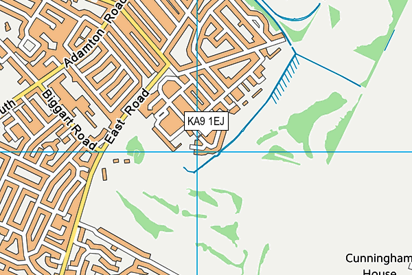 KA9 1EJ map - OS VectorMap District (Ordnance Survey)
