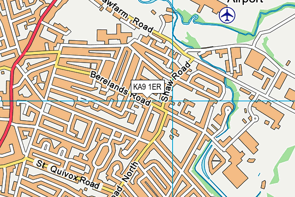 KA9 1ER map - OS VectorMap District (Ordnance Survey)