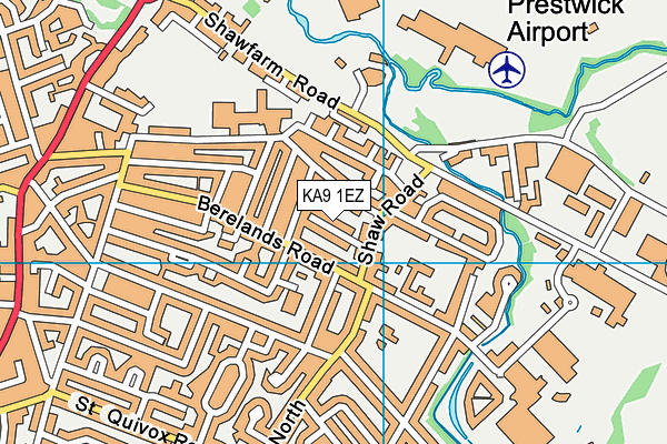 KA9 1EZ map - OS VectorMap District (Ordnance Survey)