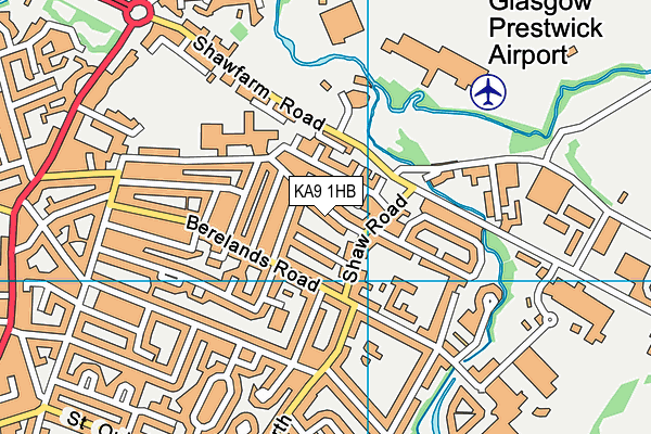 KA9 1HB map - OS VectorMap District (Ordnance Survey)