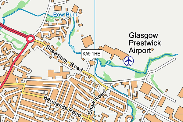 Map of PRESTWICK FLIGHT SUPPORT LIMITED at district scale